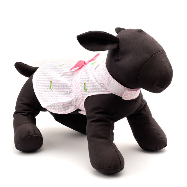 Pink Stripe Alligator Dress