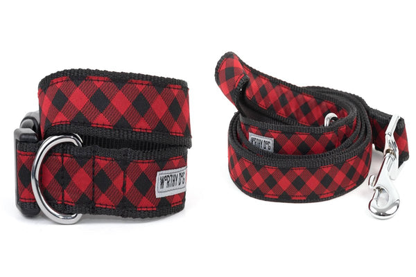 Bias Buffalo Plaid Walk Set – Collar & Leash