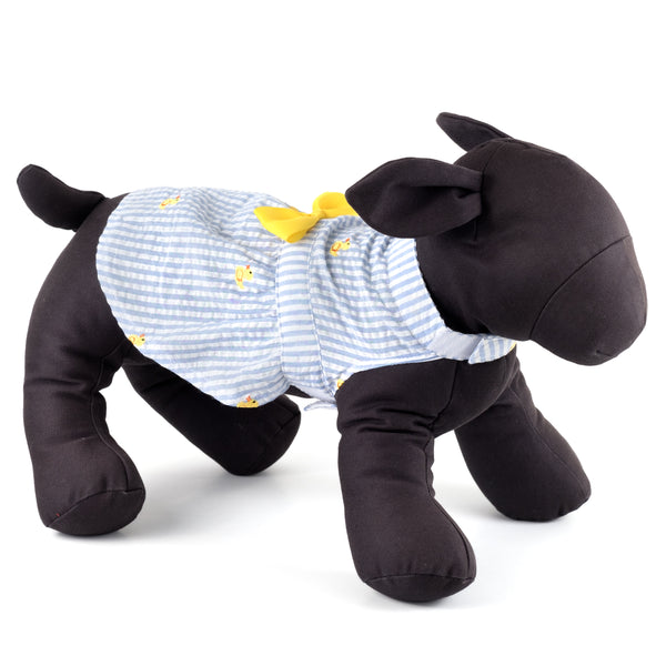 Lt. Blue Stripe Rubber Duck Dress