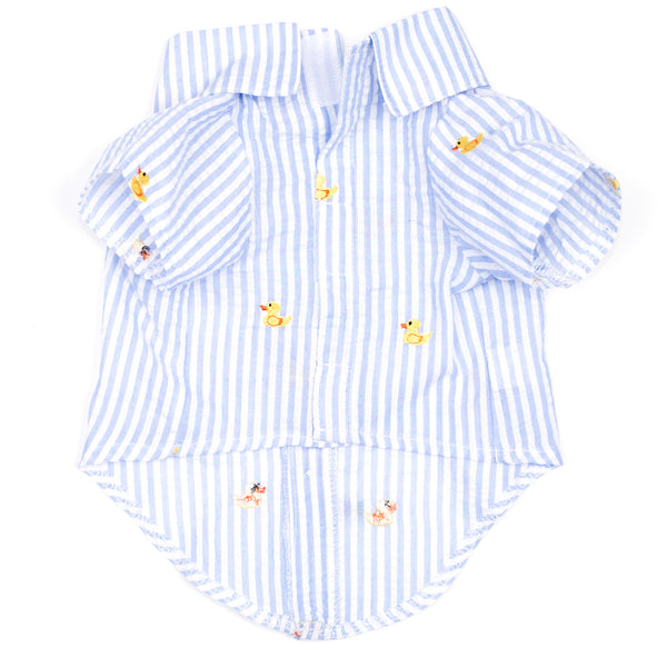 Lt. Blue Stripe Rubber Duck Shirt