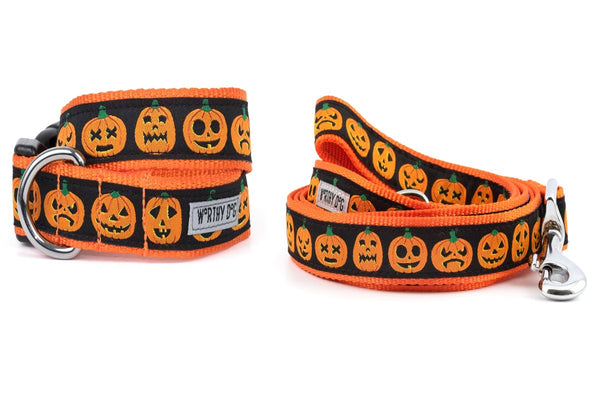 Jack-O-Lantern Walk Set – Collar & Leash