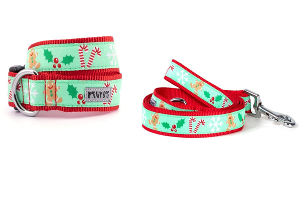 Gingerbread Walk Set – Collar & Leash