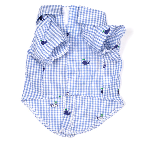 Gingham Whales Shirt