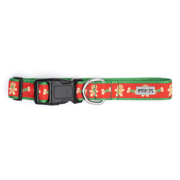 Gingerbread Bones Walk Set – Collar & Leash