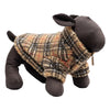 Tan Plaid Quarter-Zip Dog Pullover