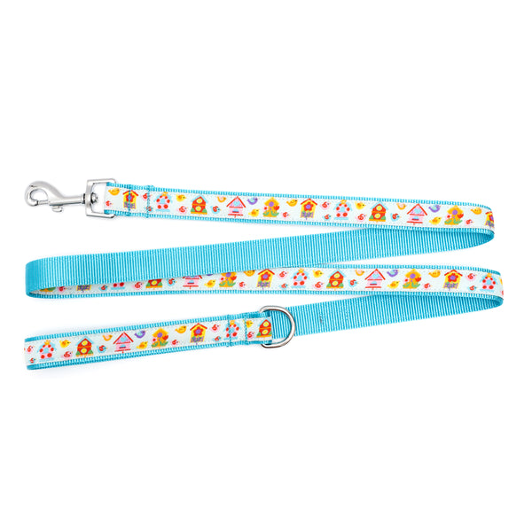 Birdhouses Walk Set – Collar & Leash