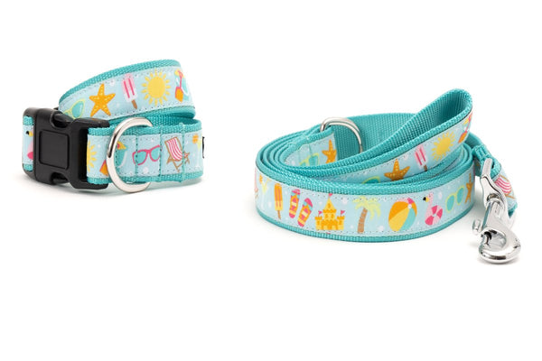 Life'S A Beach Walk Set – Collar & Leash