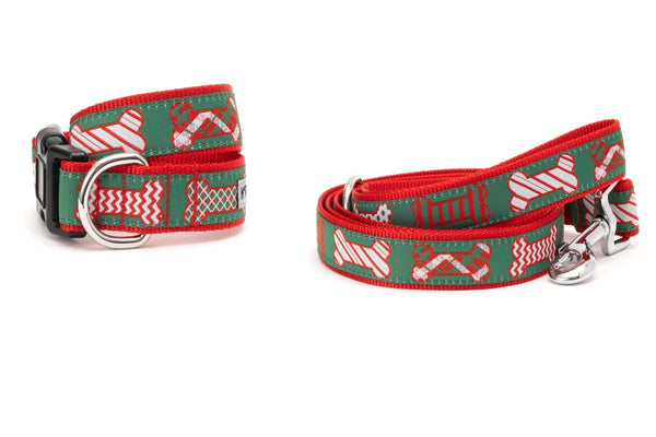 Festive Bones Walk Set – Collar & Leash