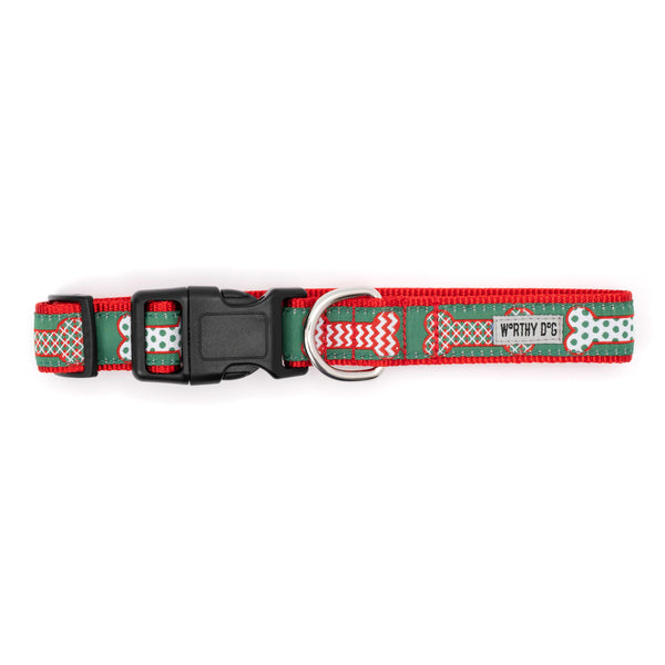 Festive Bones Dog Collar