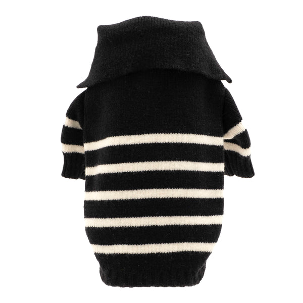 Stripe 1/4 Zip Pullover
