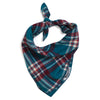 Teal Plaid Bandana