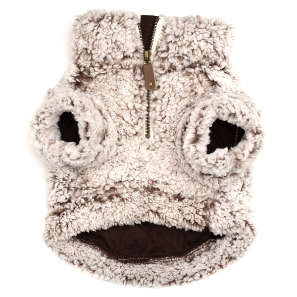 Wubby Fleece Quarter-Zip Pullover for Dogs