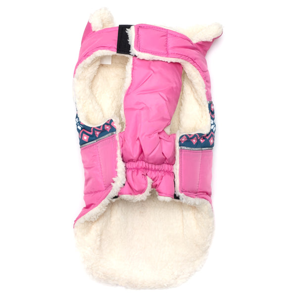 Aspen Puffer Dog Jacket – Water‑Resistant & Sherpa Lined