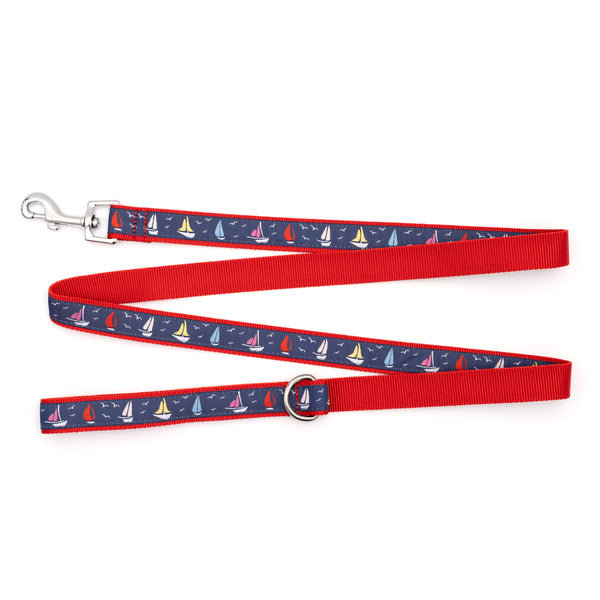 Sailboats Walk Set – Collar & Leash
