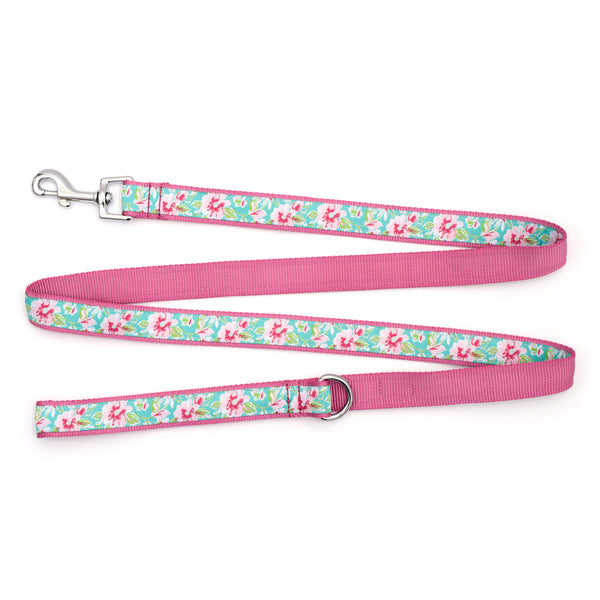 Watercolor Floral Walk Set – Collar & Leash