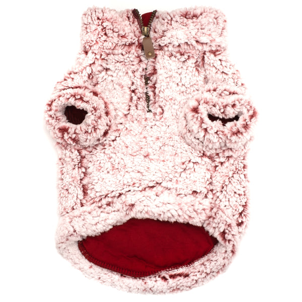 Wubby Fleece Quarter-Zip Pullover for Dogs