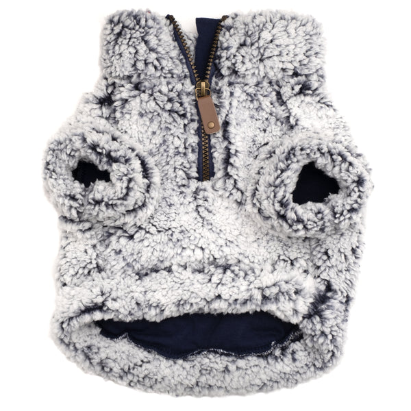 Wubby Fleece Quarter-Zip Pullover for Dogs