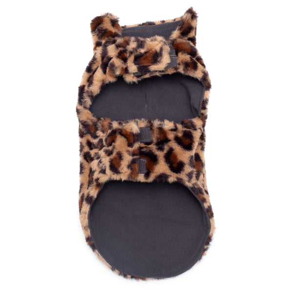 Leopard Faux Fur Dog Coat