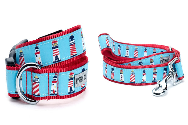 Lighthouses Walk Set – Collar & Leash