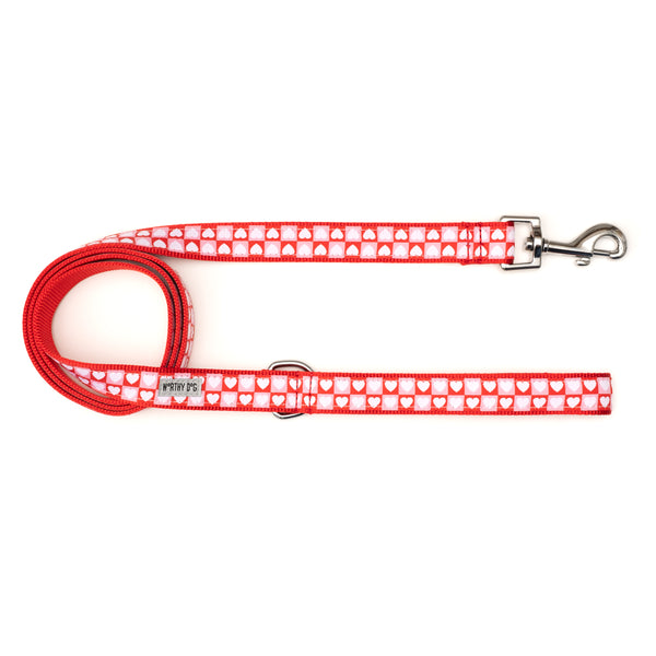 Colorblock Hearts Walk Set – Collar & Leash
