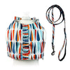 Raindrop Pattern Dog Harness Set – Vest or Dress Style with Matching Leash