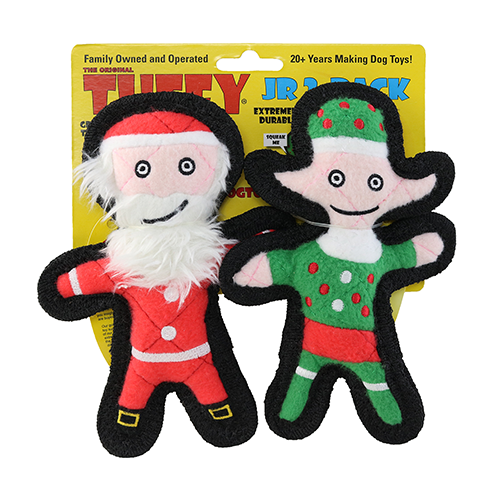 Tuffy Jr Holiday Elf and Santa 2 Pack