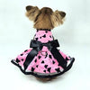 All Aflutter Pink & Black Dog Dress