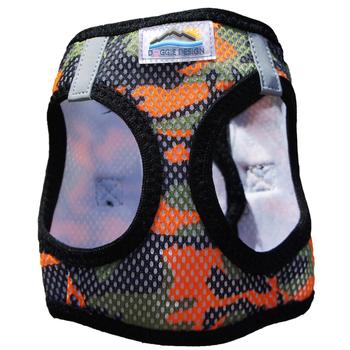 American River Choke Free Dog Harness Camouflage Collection - Orange Camo