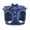 American River Choke Free Dog Harness Polka Dot Collection - Navy Polka Dot