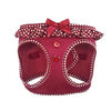 American River Choke Free Dog Harness Polka Dot Collection - Wine Polka Dot