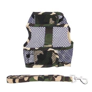 Cool Mesh Dog Harness with Leash - Camouflage