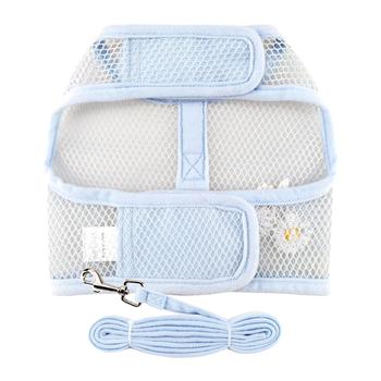 Cool Mesh Dog Harness with Leash - Blue Daisy