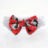 White Collar Bow Tie Set with 4 Interchangeable Bows