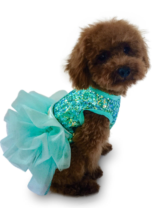 Fufu Tutu, Over the Top Seafoam Tricolor Sequins