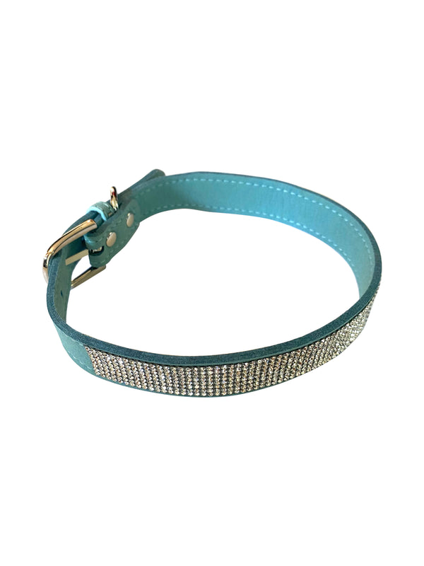 Bling Bling 5 Row Dog Collars, Horizon Blue