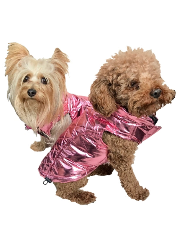 Gallactica Coat, Metallic, Pink