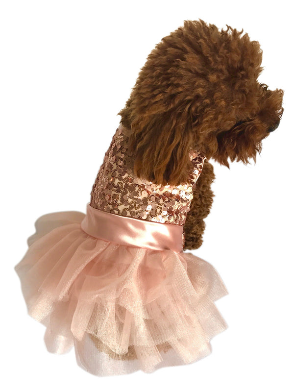 Marilyn Sequin Fufu Tutu, Rose Gold Sequins