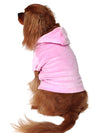 Velour Hoodie Zip Front, Lt. Pink