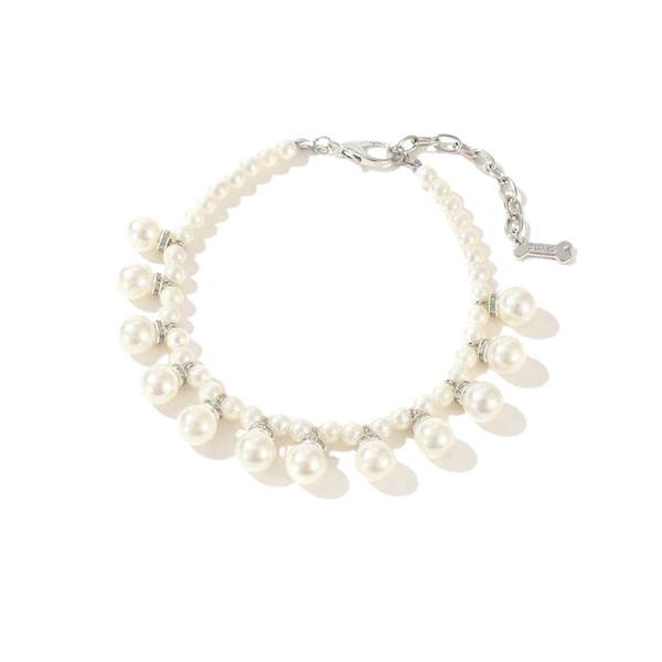 Drop Pearls Necklace, Ivory