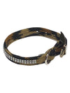 Glamour Girl Ultrasuede Collar w/ Swarovski Crystal, Leopard