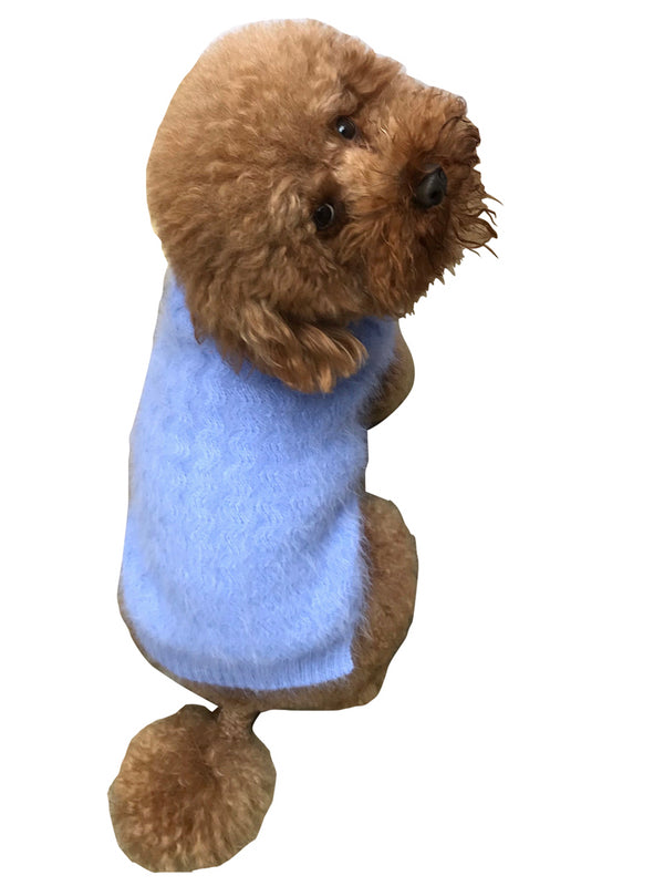 Ziggy Zag Periwinkle Angora Turtleneck