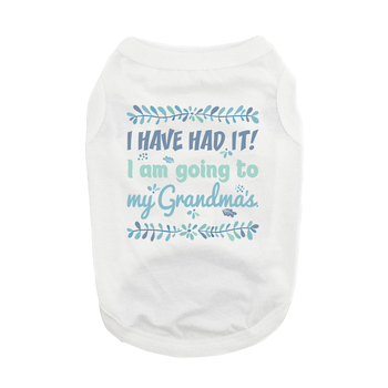Going To Grandma's Dog Shirt - White