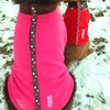 Highline Fleece Dog Coat - Pink and Brown with Polka Dots