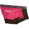 Highline Fleece Dog Coat - Pink and Brown with Polka Dots