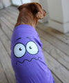 Nervous Face Dog Shirt - Ultra Violet