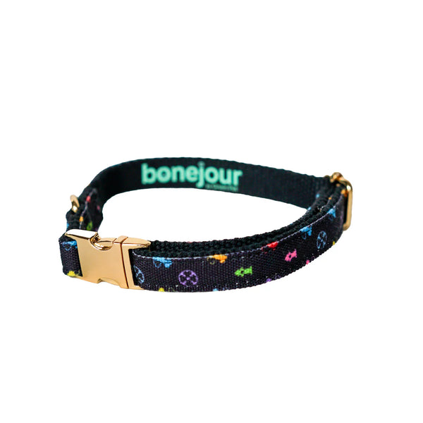 Eco Dog Collar – Adjustable & Recycled with Decorative Pattern