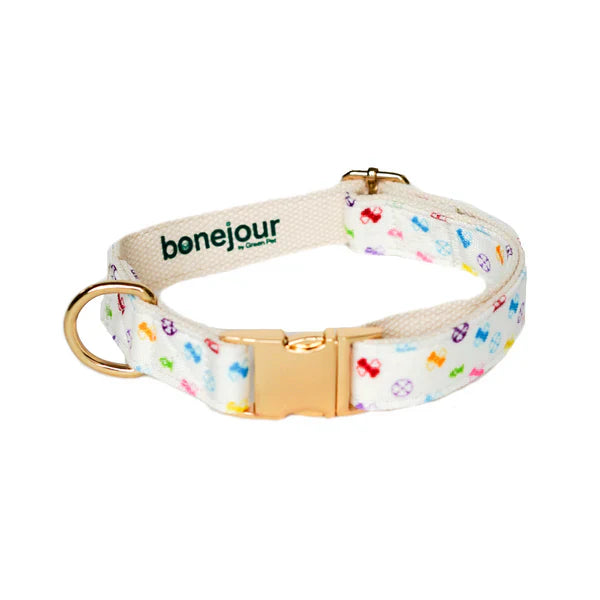 Eco Dog Collar – Adjustable & Recycled with Decorative Pattern