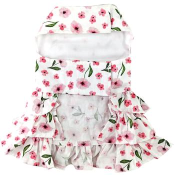 Spring Wildflower Dog Dress with Matching Leash