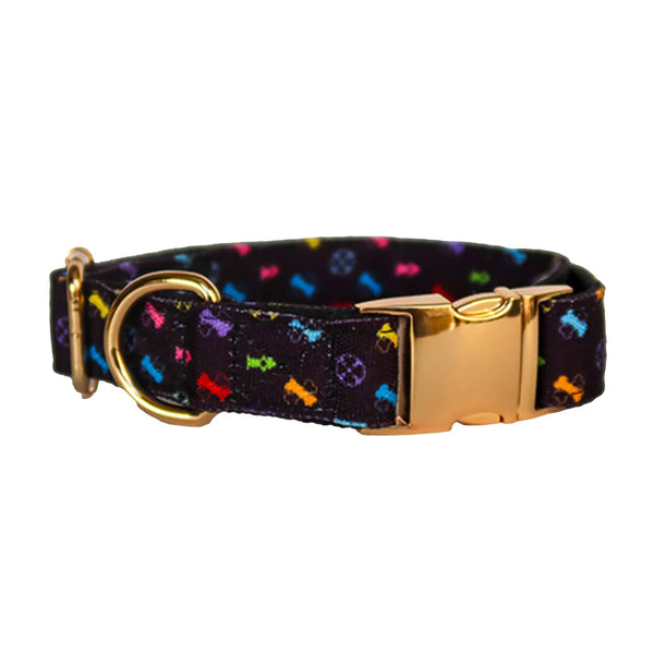 Eco Dog Collar – Adjustable & Recycled with Decorative Pattern