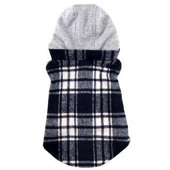 Weekender Hoodie - Black & White Plaid Flannel